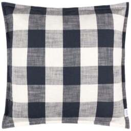 Yard Chesil Check Outdoor Cotton Square Cushion Cover - thumbnail 2