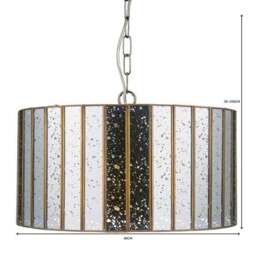 Seraphina Mercury Glass Pendant Light - thumbnail 6