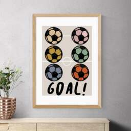 East End Prints Goal! Print by Wonder and Rah - thumbnail 1