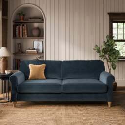 Millie Velvet 3 Seater Sofa - thumbnail 1