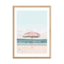 East End Prints Pink Umbrella Print - thumbnail 2