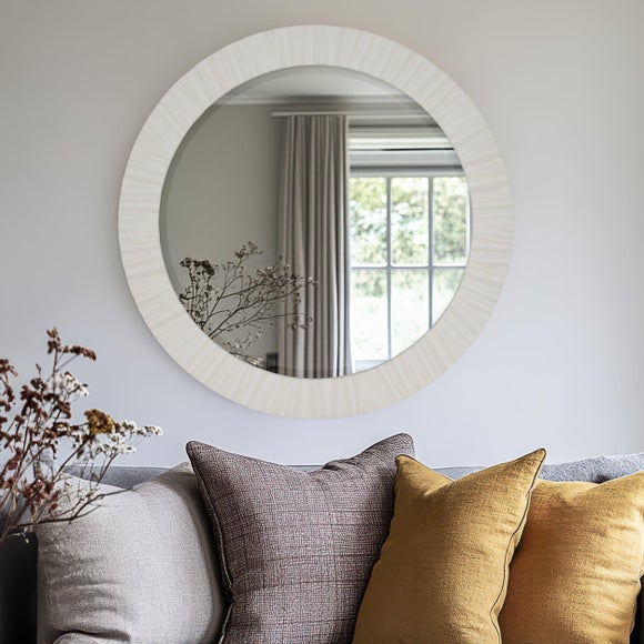 Cedar and Sage Dales Round Wall Mirror - image 1