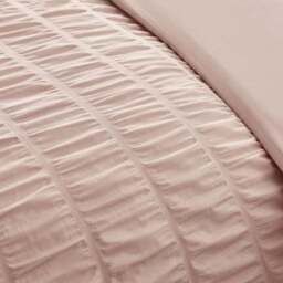 Catherine Lansfield Seersucker Frill Duvet Cover & Pillowcase Set - thumbnail 5