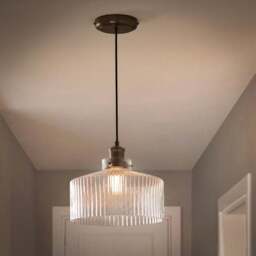 Tobias Ribbed Adjustable Pendant Light - thumbnail 2