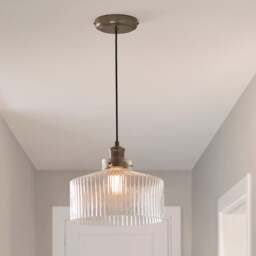 Tobias Ribbed Adjustable Pendant Light - thumbnail 1