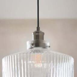 Tobias Ribbed Adjustable Pendant Light - thumbnail 4