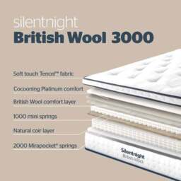Silentnight Wool Naturals 3000 Pocket Mattress - thumbnail 6