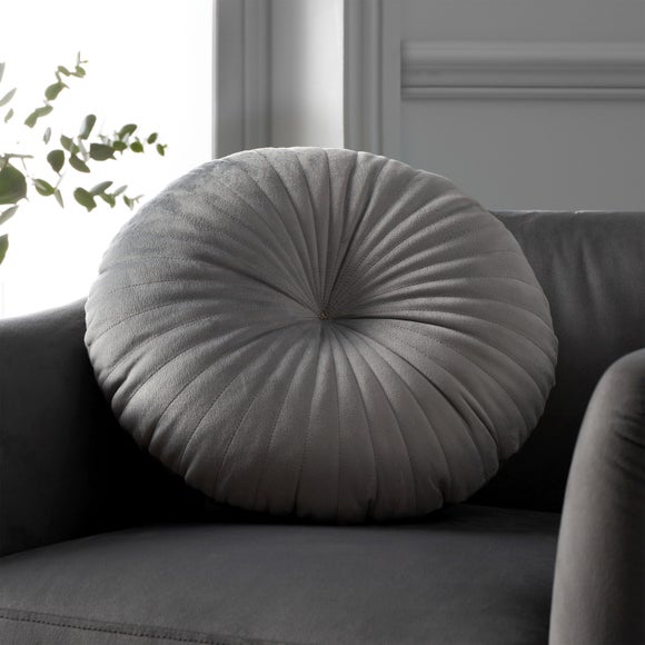 Catherine Lansfield Stitch Detail Round Cushion - image 1