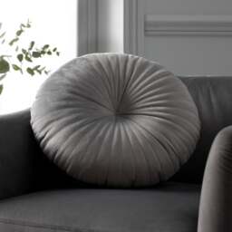 Catherine Lansfield Stitch Detail Round Cushion - thumbnail 1