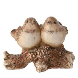 Country Living Wood Effect Birds on a Branch Ornament - thumbnail 1