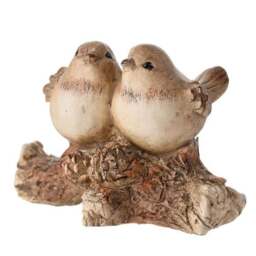 Country Living Wood Effect Birds on a Branch Ornament - thumbnail 2