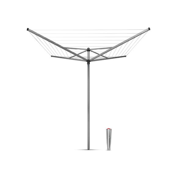 Brabantia 4 Arm Top Spinner Rotary Washing Line, 50m - image 1