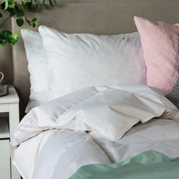 Snuggledown Pack of 2 Scandinavian Duck Feather and Down Side Sleeper Pillows - image 1