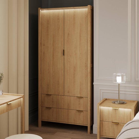 XR Living Dakota 2 Door Wardrobe with App Controlled LED Lights - image 1