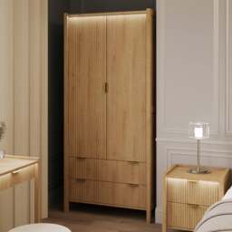 XR Living Dakota 2 Door Wardrobe with App Controlled LED Lights - thumbnail 1