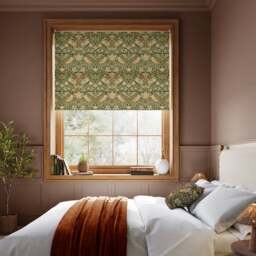 William Morris at Home Strawberry Thief Blackout Made to Measure Roller Blind - thumbnail 1