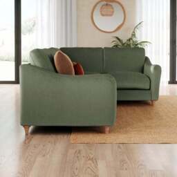 Hattie Matte Plush Velvet Corner Sofa - thumbnail 2
