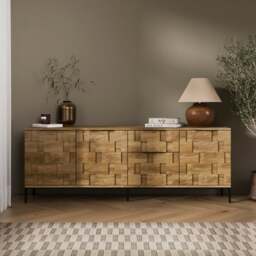 Watson Extra Wide Sideboard, Wood Effect - thumbnail 1