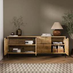 Watson Extra Wide Sideboard, Wood Effect - thumbnail 2