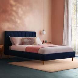 Silentnight Octavia Bed Frame, Velvet - thumbnail 1