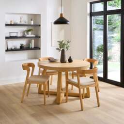 Judah Extendable 4 to 6 Seater Round to Oval Dining Table