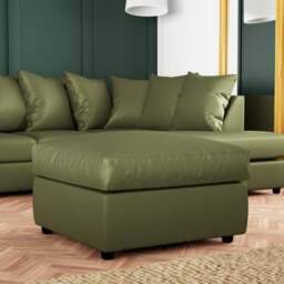 Blake Opulent Velvet Footstool - thumbnail 1