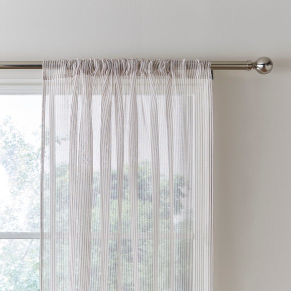 Ticking Stripe Slot Top Voile - image 1