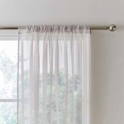 Ticking Stripe Slot Top Voile
