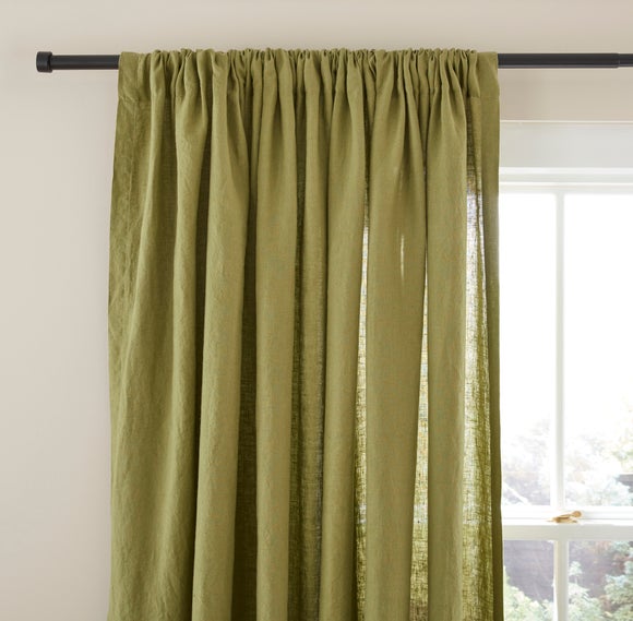 Linen Slot Top Curtains - image 1