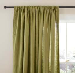 Linen Slot Top Curtains - thumbnail 1