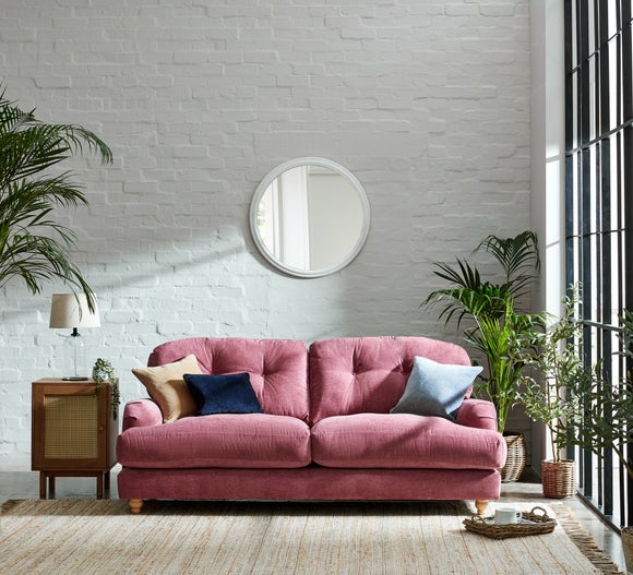 Martha Vintage Soft Chenille 3 Seater Sofa - image 1