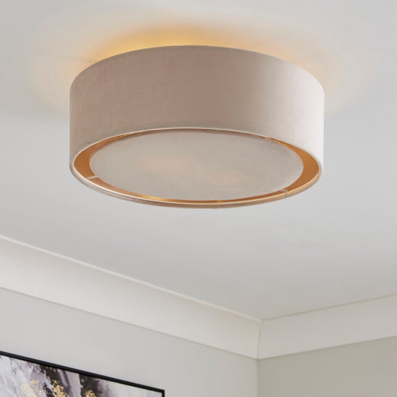 Nesa 2 Light Shallow Flush Ceiling Light - image 1
