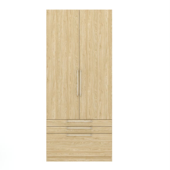 Foster Double 3 Drawer Wardrobe - image 1