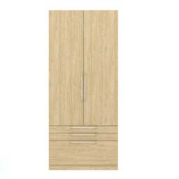Foster Double 3 Drawer Wardrobe - thumbnail 1