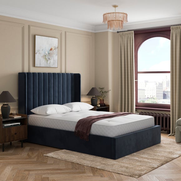 Skylar Velvet Ottoman Bed - image 1