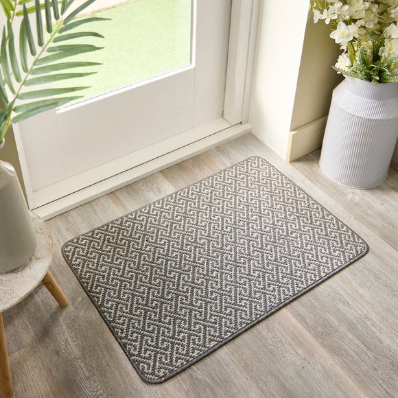 Marvel Boucle Greek Key Washable Doormat - image 1