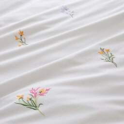 Foxley Embroidery 100% Cotton Duvet Cover & Pillowcase Set - thumbnail 3