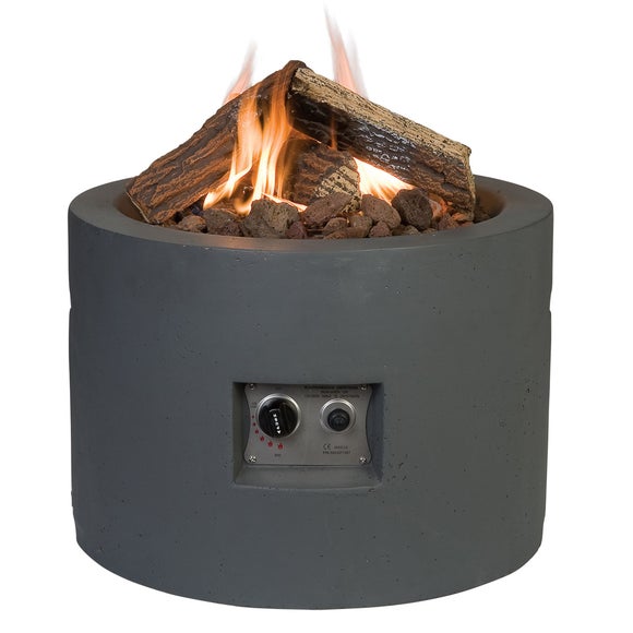 Round Grey Fire Pit - image 1