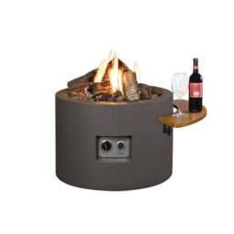 Round Grey Fire Pit - thumbnail 2
