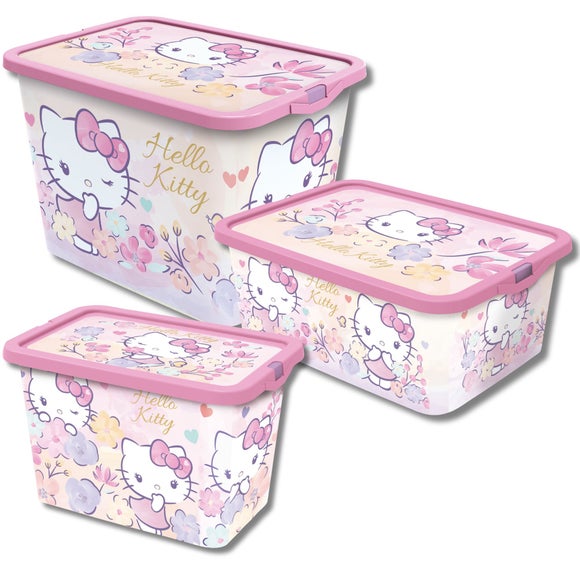 Hello Kitty Set of 3 Storage Boxes - image 1