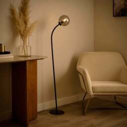 Luxe Ribbed LED Floor Lamp - thumbnail 2