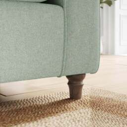 Flori Soft Chenille Armchair - thumbnail 4