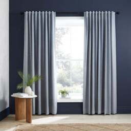 Chambray Microfibre Tab Top Curtains - thumbnail 2