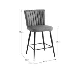 Taylor Counter Height Bar Stool, Faux Leather - thumbnail 6