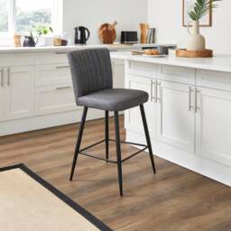 Taylor Counter Height Bar Stool, Faux Leather - thumbnail 1
