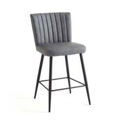 Taylor Counter Height Bar Stool, Faux Leather - thumbnail 4