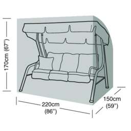 3 Seater Garden Swing Seat Super Tough Cover