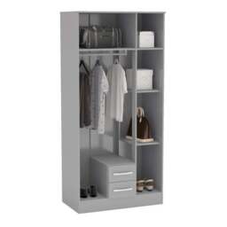 Lynx Triple Wardrobe, Mirrored - thumbnail 3