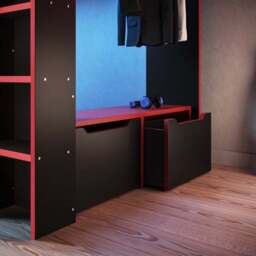 Shuttle High Sleeper Gaming Bed Frame - thumbnail 6