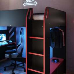 Shuttle High Sleeper Gaming Bed Frame - thumbnail 5